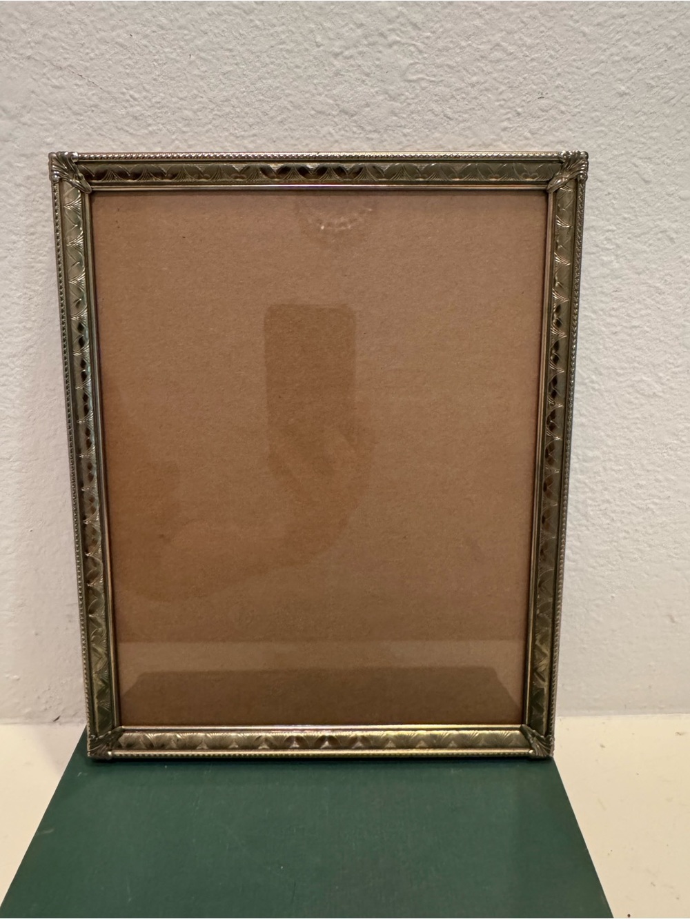 Vintage Brass 8x10 Victorian Style Picture Frame, No easel